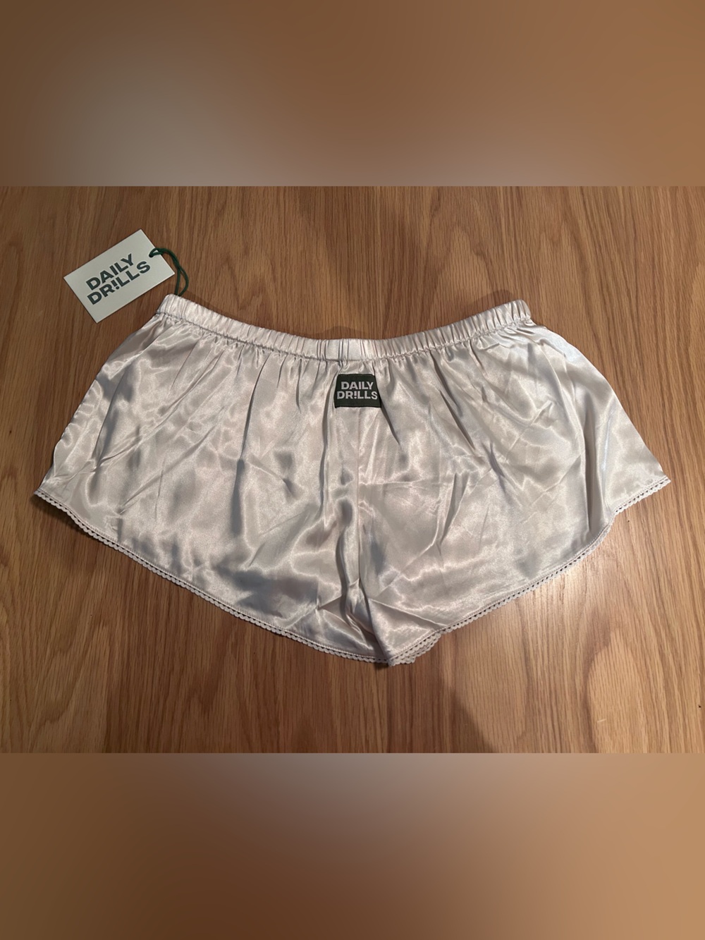 Daily Drills Silky Micro Shorts - Champagne Size M/L NWT